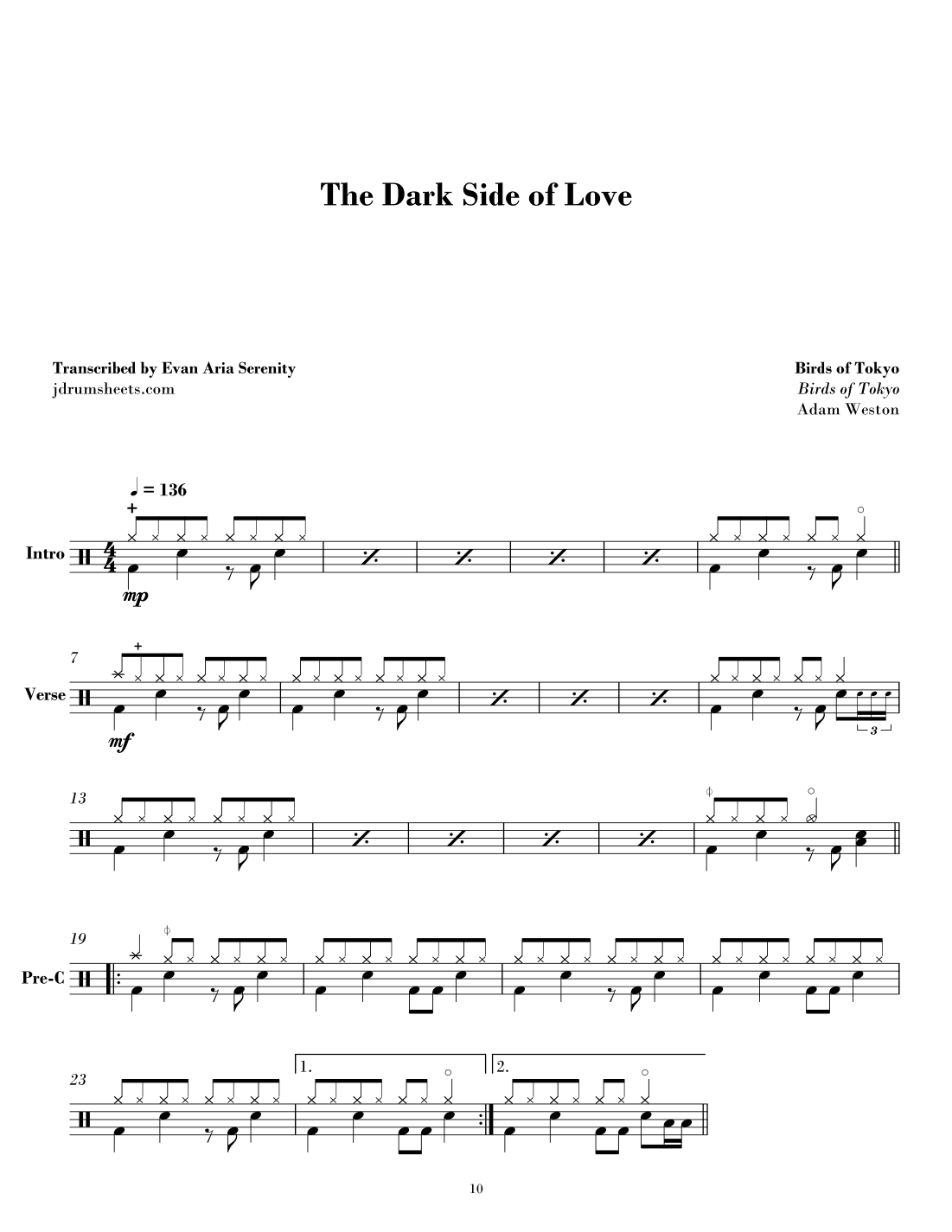 The Dark Side Of Love (arr. Evan Aria Serenity)