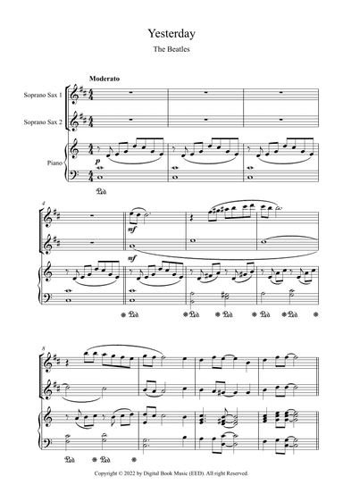 Yesterday (arr. Digital Book Music)