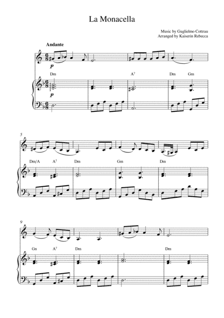La Monacella (arr. Kaiserin Rebecca)