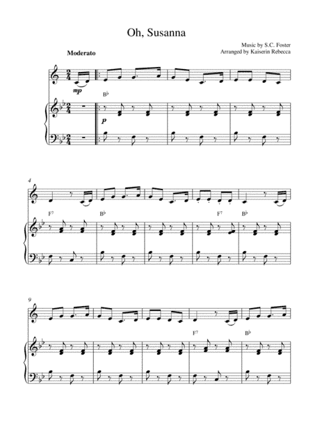 Oh, Susanna (arr. Kaiserin Rebecca)