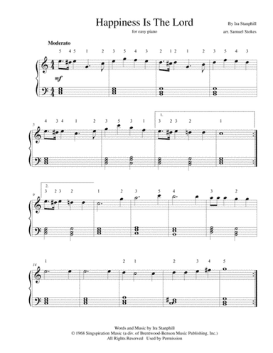 Happiness Is The Lord (arr. Samuel Stokes)