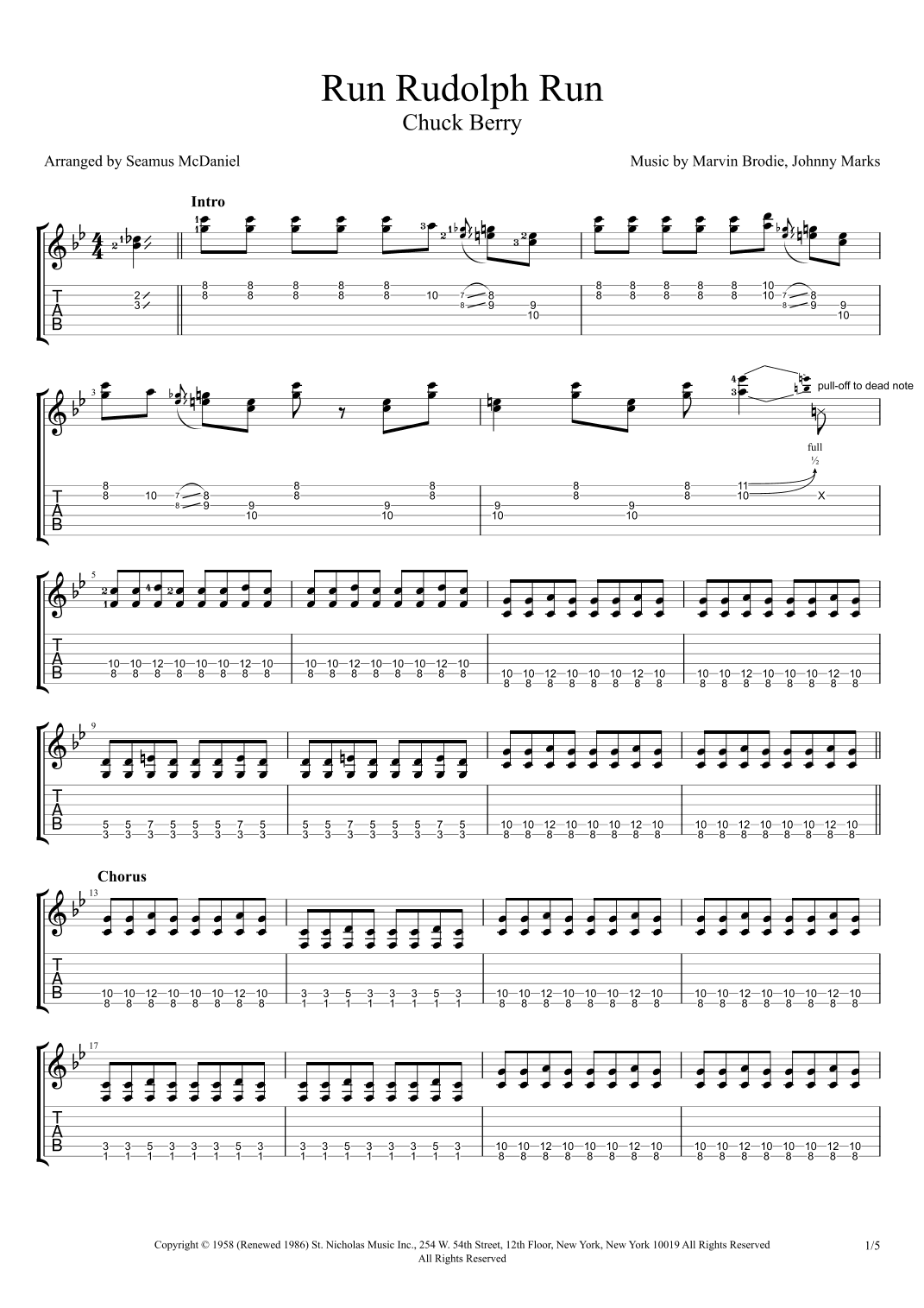 Run Rudolph Run (arr. Seamus McDaniel)