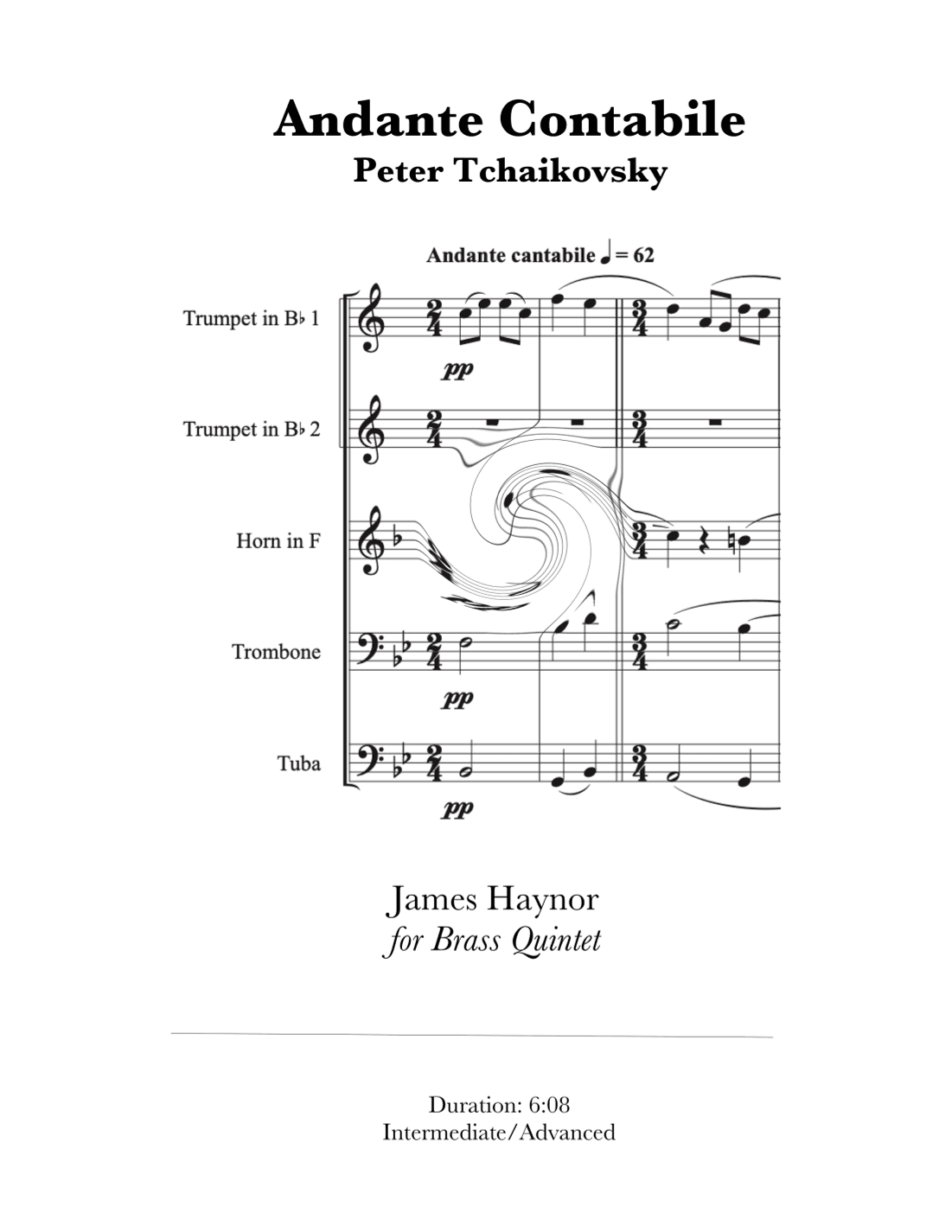 Andante Contabile for Brass Quintet (arr. James Haynor)