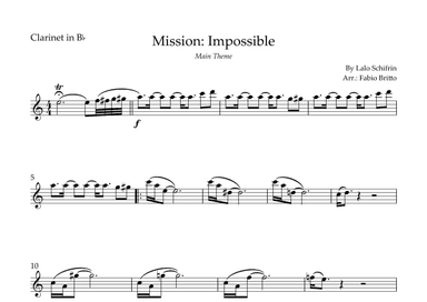 Mission: Impossible Theme (arr. Fabio Britto)