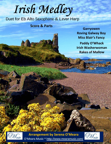 Irish Medley, Duet for Eb Alto Saxophone & Lever Harp (arr. Serena O'Meara)