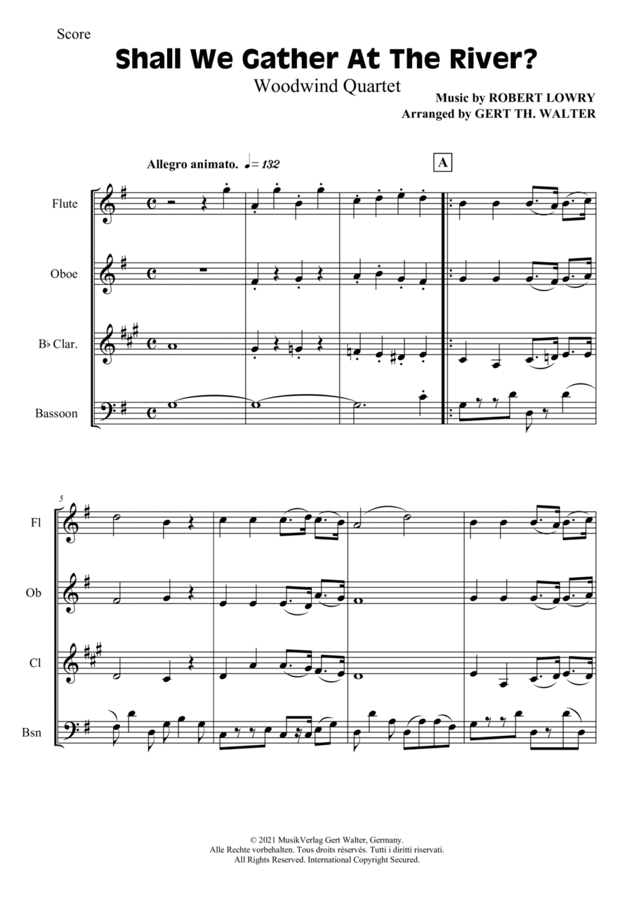 Shall We Gather At The River (arr. Gert Th. Walter)
