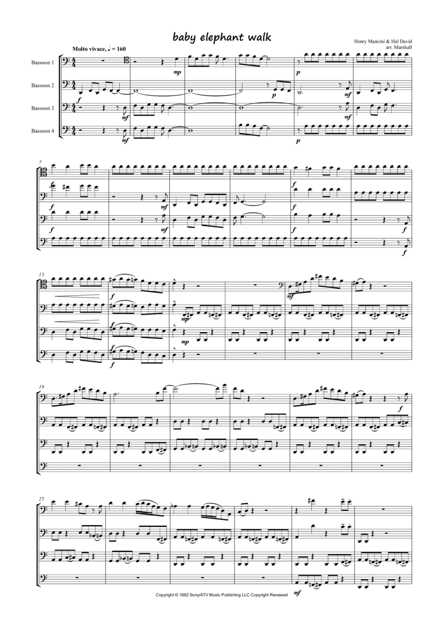 Baby Elephant Walk (arr. Paul Marshall)
