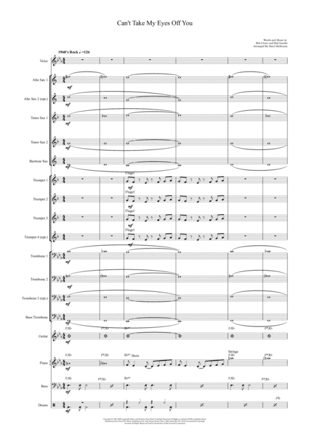 Can't Take My Eyes Off Of You (arr. Daryl McKenzie)