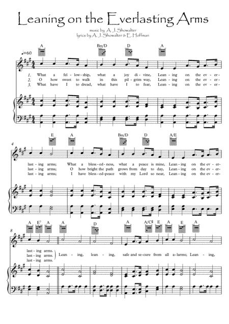 Leaning on the Everlasting Arms (arr. PianoSheetNow)
