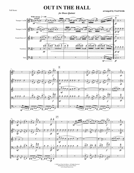 Out In The Hall (based on Deck the Halls) for Brass Quintet