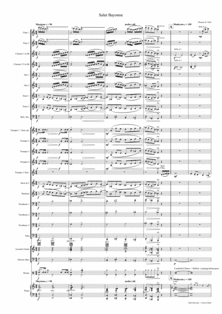 Salut Bayonne - Samba for Concert band  - w. Trp./Bugle Solo