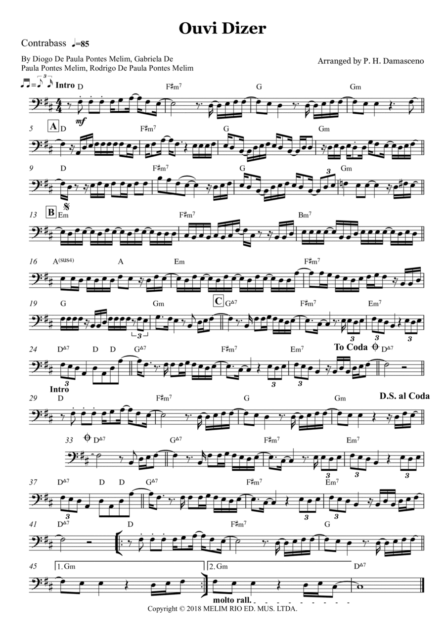 Ouvi Dizer (arr. P.H. Damasceno)