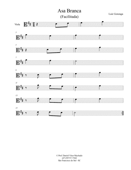 Asa Branca (arr. Daniel Machado)