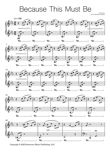 Because This Must Be (arr. Almudena Longares)