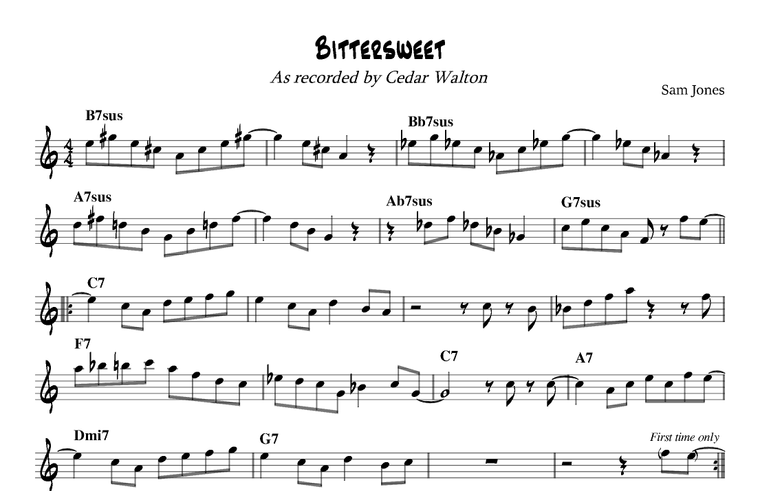 Bittersweet (arr. Douglas R. Bell)