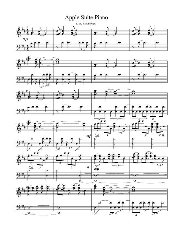 Apple Suite Piano