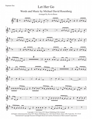 Let Her Go (arr. Kevin Busse)