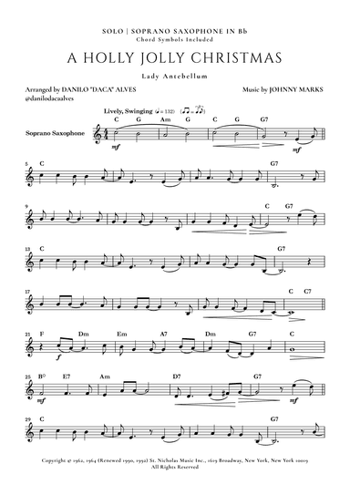 A Holly Jolly Christmas (arr. Danilo “Daca” Alves)