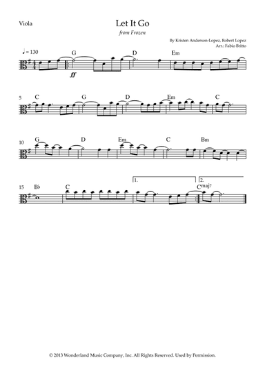 Let It Go (arr. Fabio Britto)