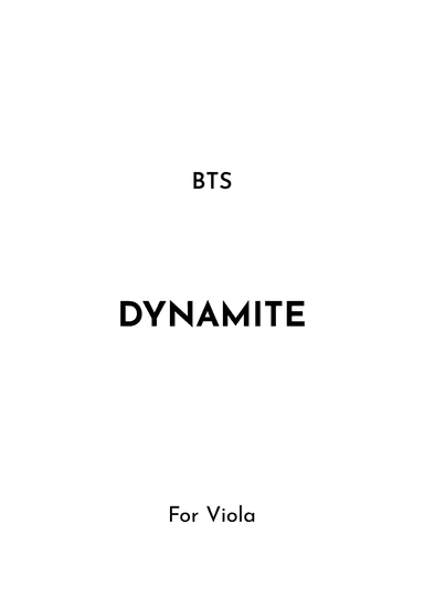 Dynamite (arr. Jireh J.)