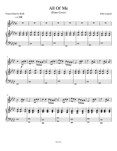 All Of Me (arr. ReiK)