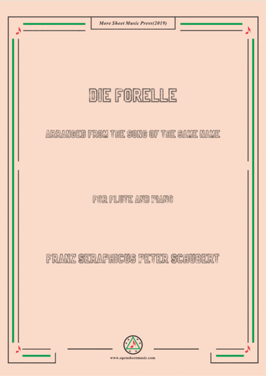 Schubert-Die Forelle,for Flute and Piano (arr. MSM)