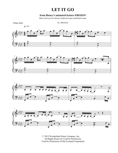 Let It Go (from Frozen) (arr. John Kim)