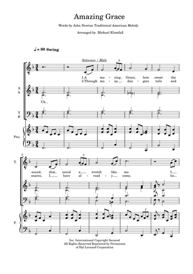Amazing Grace (arr. Michael Klomfaß)