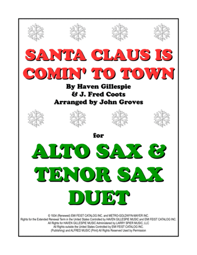 Santa Claus Is Comin' To Town (arr. John Groves)