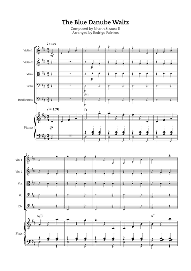 The Blue Danube Waltz (arr. Rodrigo Faleiros)