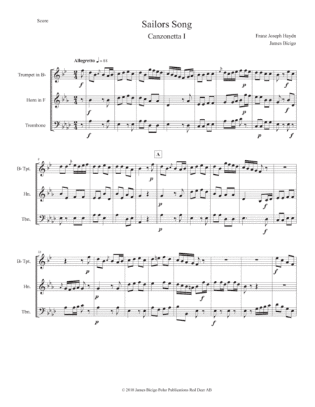 Sailors' Song (arr. James Bicigo)