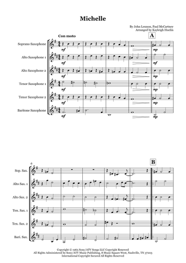 Michelle (arr. Kayleigh Huelin)
