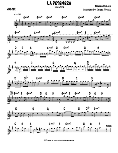 La Petenera (arr. Mateo Aguilar)