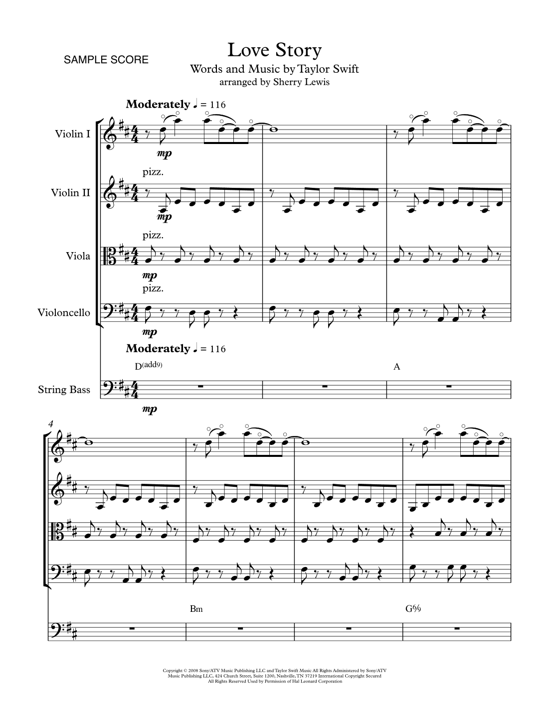 Love Story (arr. Sherry Lewis)