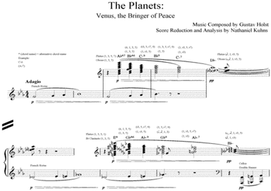 "Venus, the Bringer of Peace" Score Reduction and Analysis (arr. NMK Music)