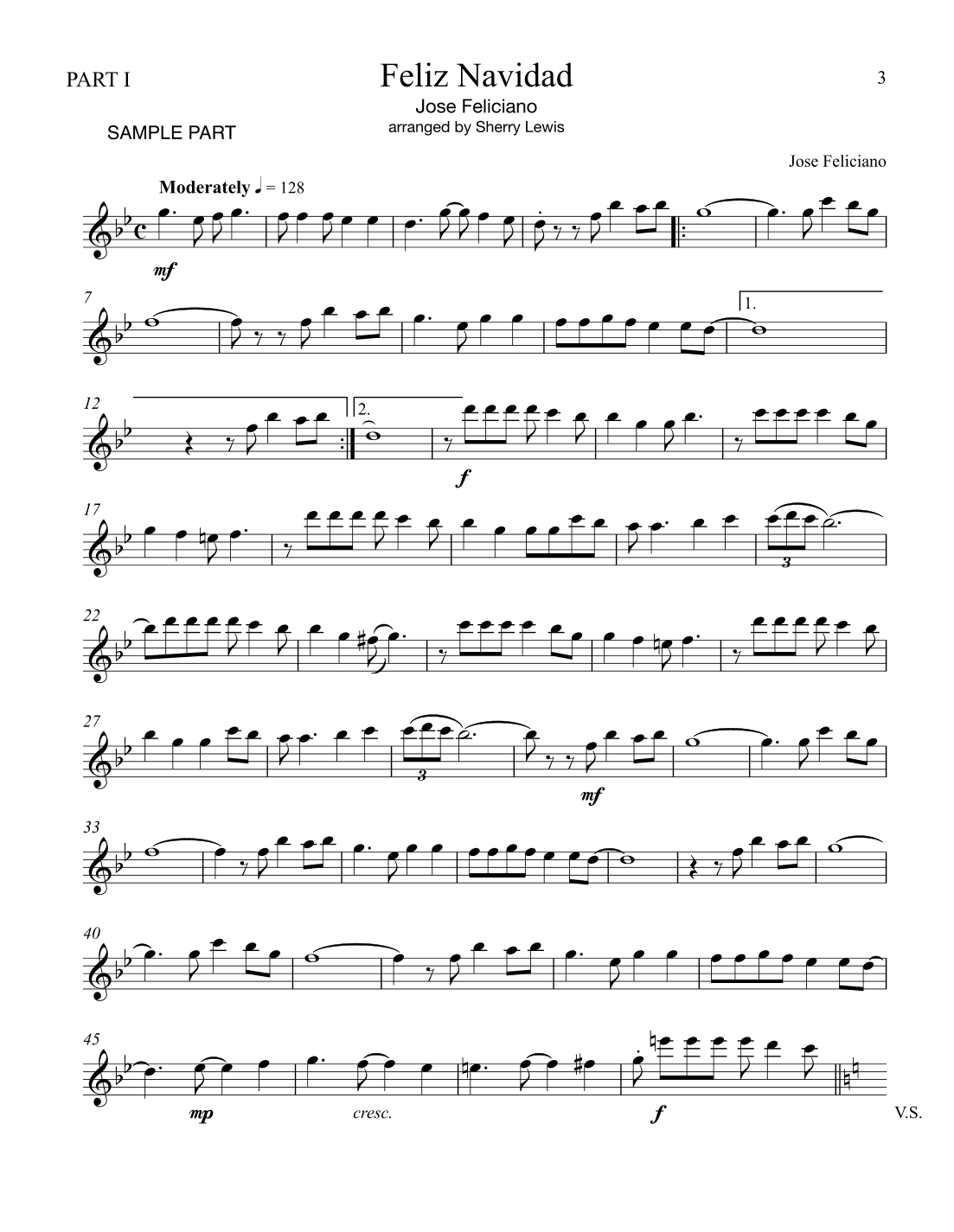Feliz Navidad (arr. Sherry Lewis)
