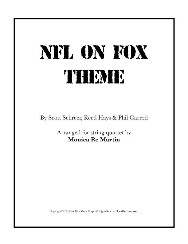 Nfl On Fox Theme (arr. Monica Re Martin)