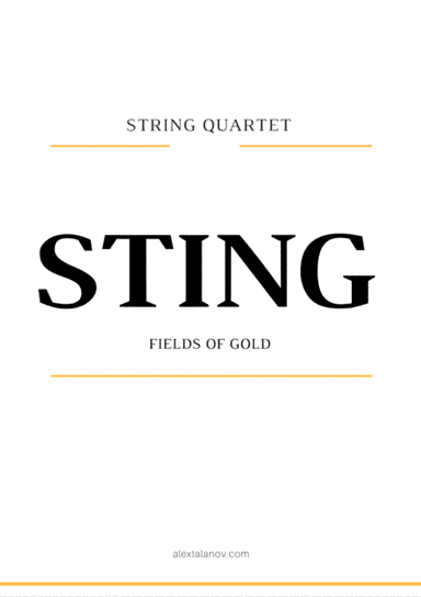 Fields Of Gold (arr. Alex Talanov)