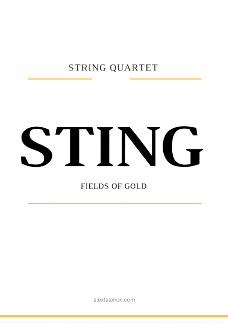Fields Of Gold (arr. Alex Talanov)