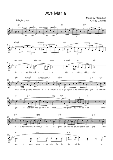 Ave Maria (arr. Luca Aletta)