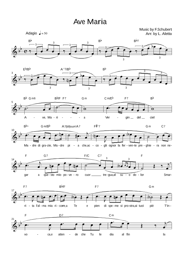Ave Maria (arr. Luca Aletta)
