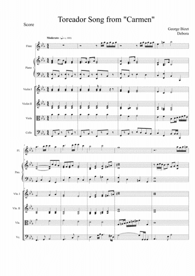 Toreador Song (arr. Debora Angelina)