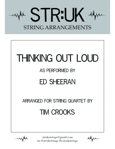 Thinking Out Loud (arr. Tim Crooks)