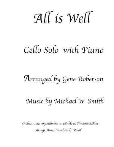 All Is Well (arr. Gene Roberson)