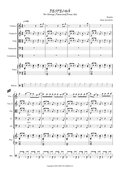 Despecha - Score Only (arr. Isaac Gonçalves)