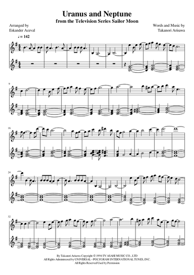 Uranus And Neptune (arr. Eskander Aceval)