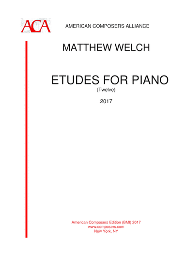 [Welch] Etudes for Piano