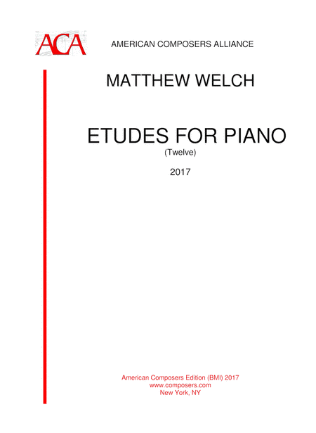 [Welch] Etudes for Piano