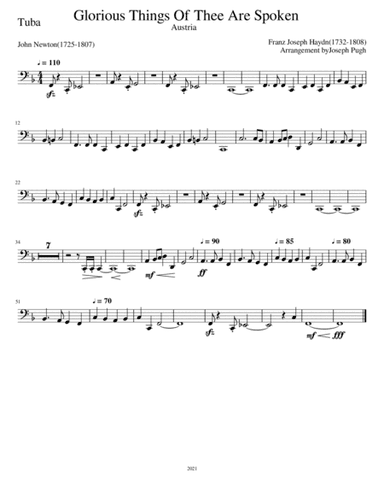 Glorious Things Of Thee Are Spoken (Orchestra) (arr. Joseph Pugh)