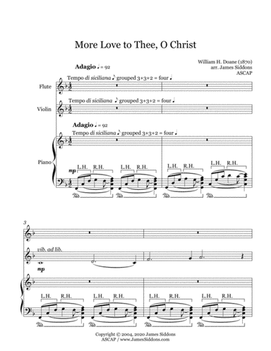 More Love to Thee, O Christ (arr. James Siddons)
